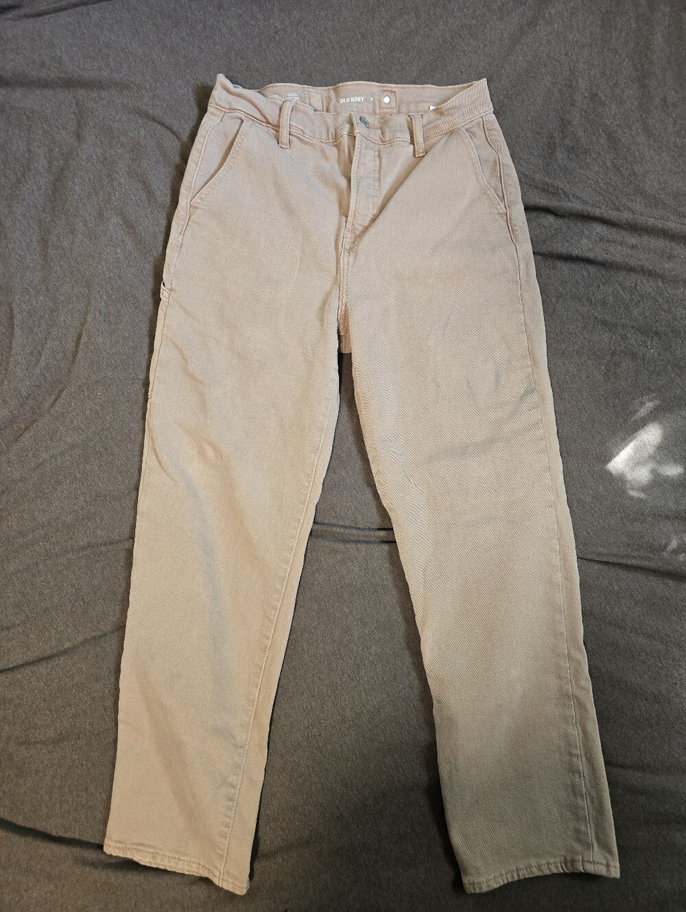 Old Navy Light Beigey Pink Cargo Pants - Neutral Utility Style